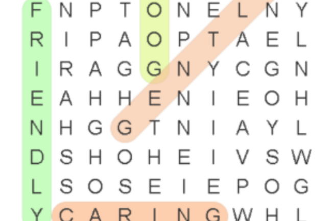 Word search game Melanin Babies