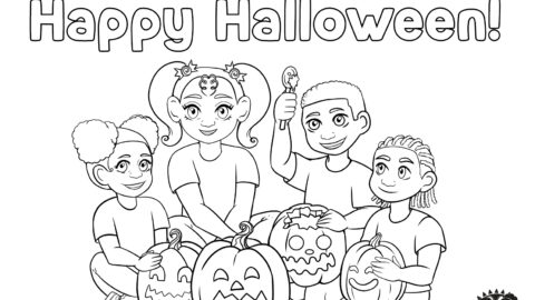 Melanin Babies Halloween_Coloring_Worksheet